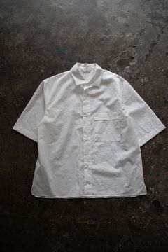 【ラスト1点】【23SS】半袖タイプライターレギュラーカラーシャツ(WHITE)