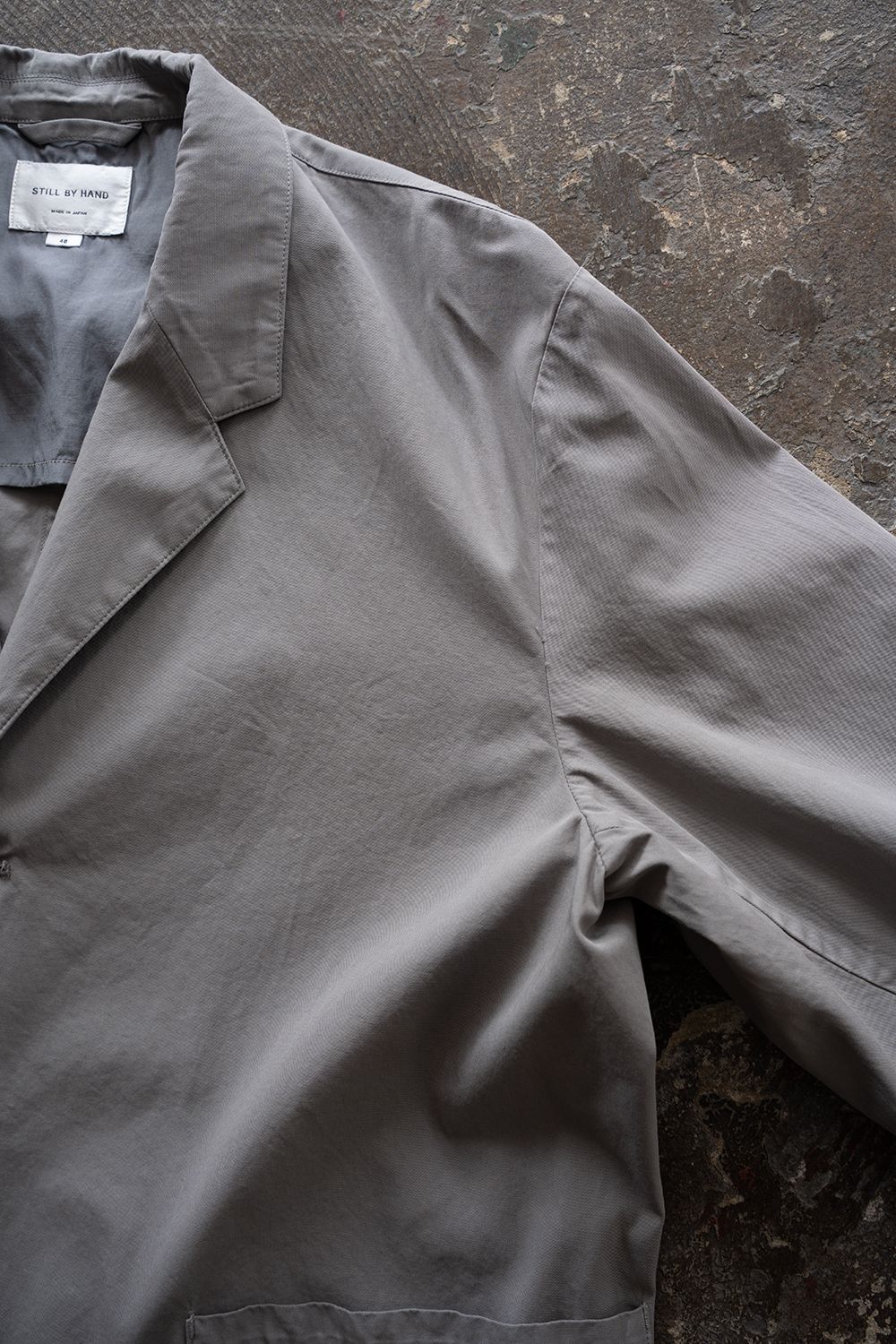 【26SS】ガーメントダイ3Bジャケット(SMOKE GREY)