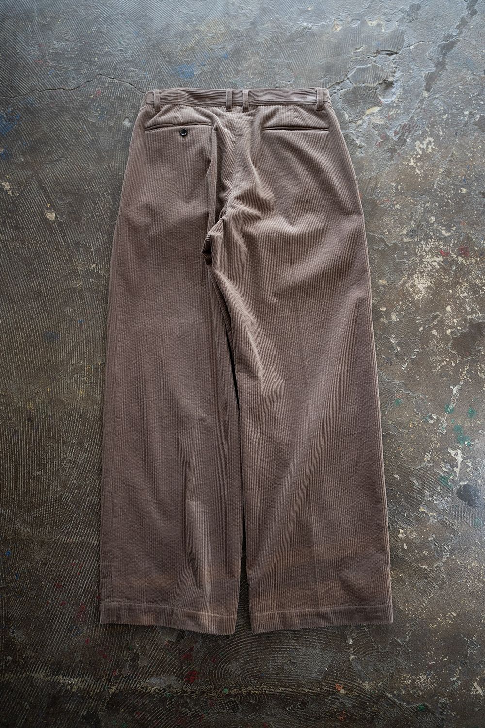 【ラスト1点】【24AW】Sucker Cord Tuck Pants/サッカーコーデュロイタックパンツ(BROWN)