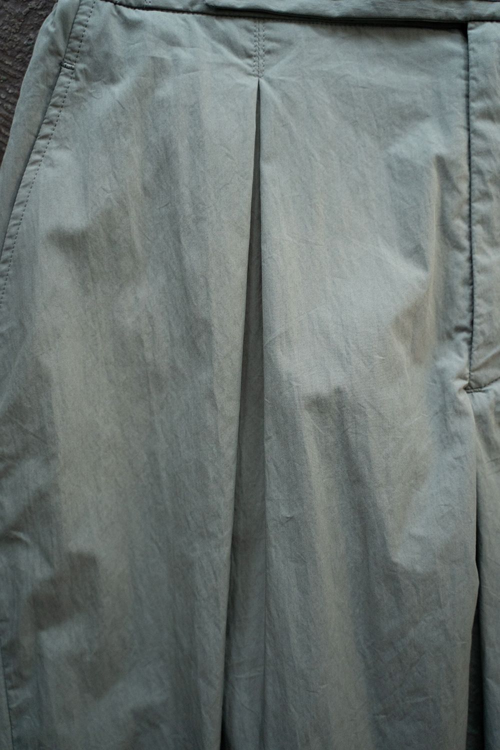 2-Tack Cotton-Nylon Trousers/2タックコットンナイロントラウザーズ(MINT GREEN)