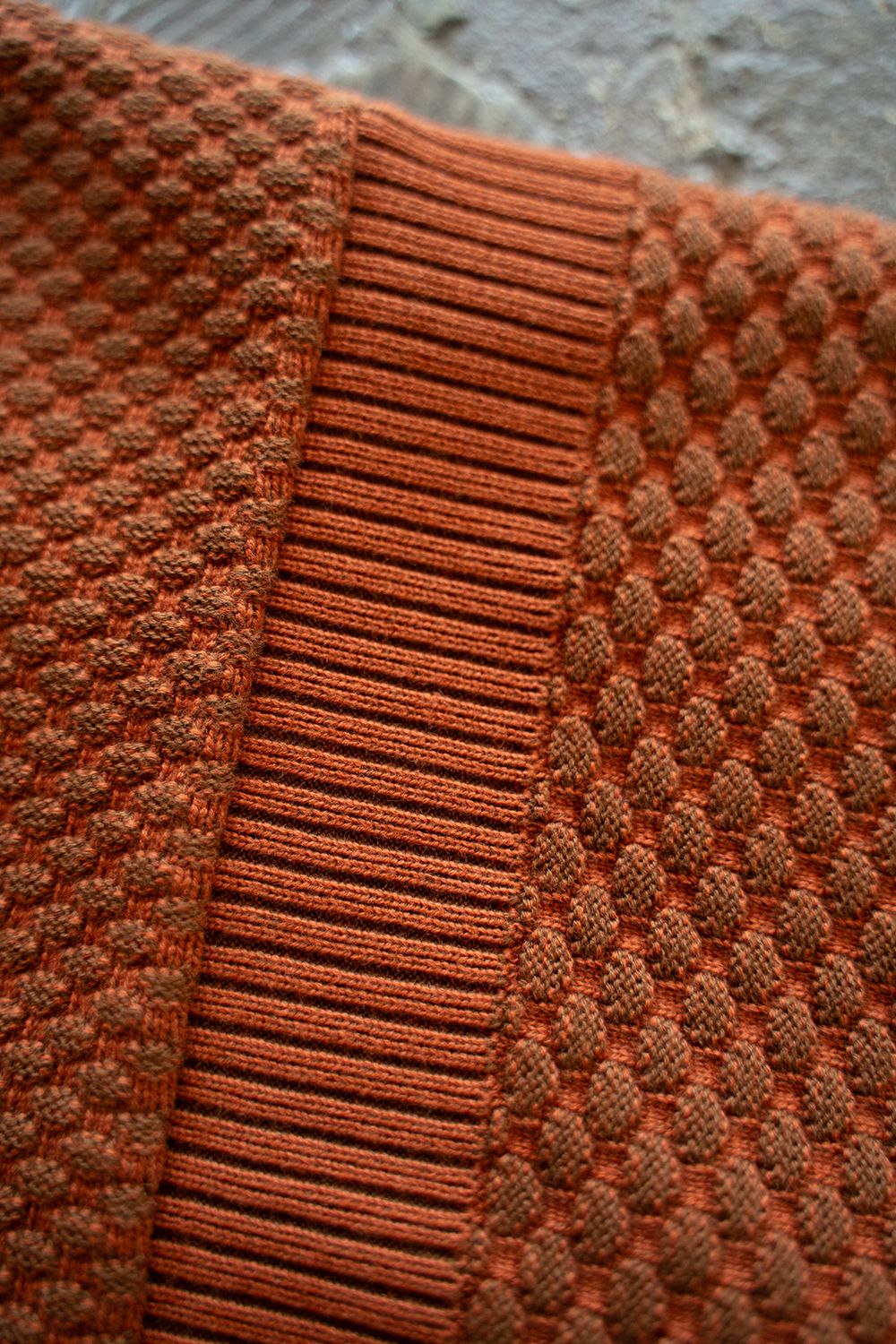 YASHIKI - 【ラスト1点】【24AW】Sekka Knit Polo(ORANGE) | Salty