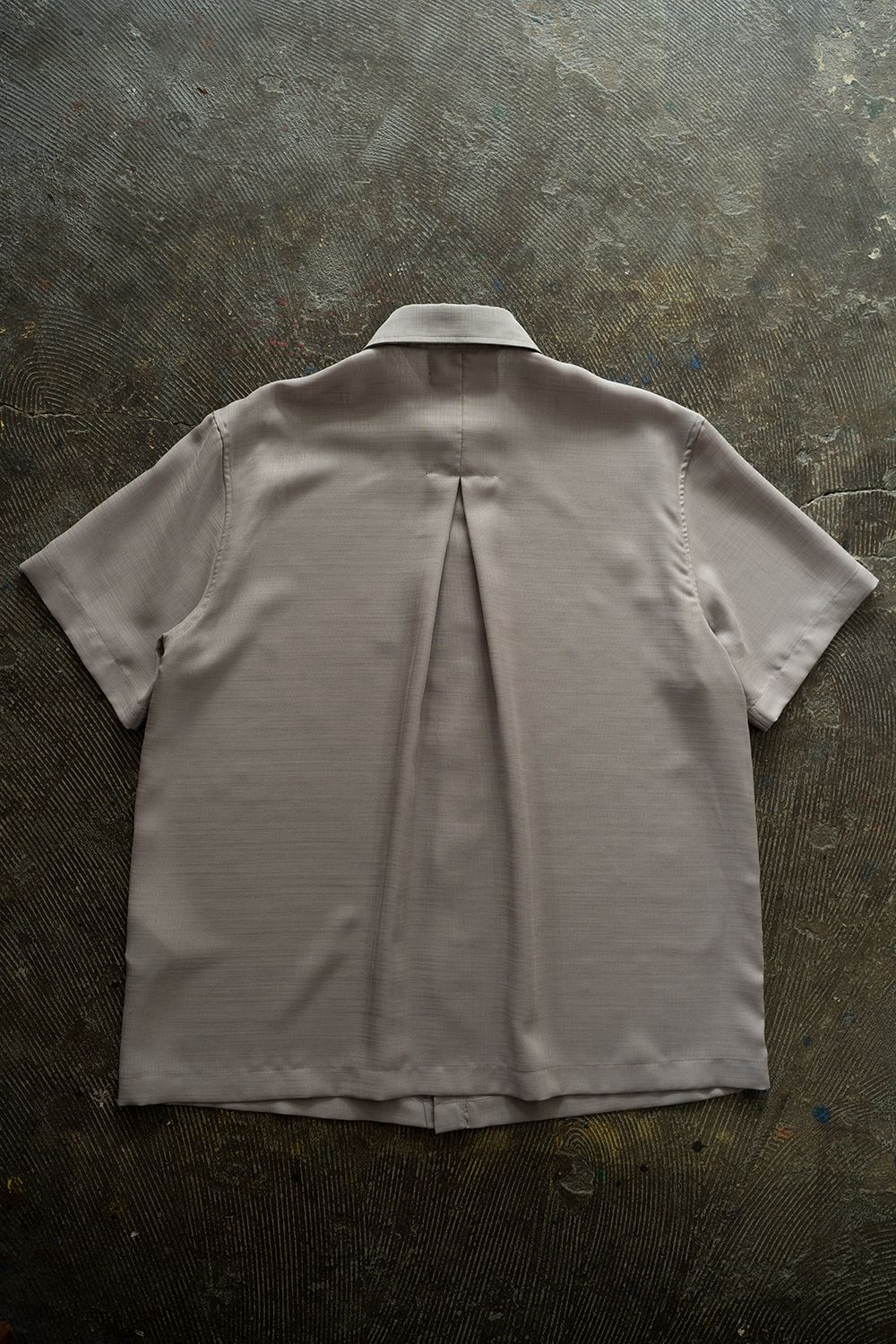 【ラスト1点】【25SS】Sheer Sharkskin SS Shirt/シアーシャークスキンシャツ(GREIGE)