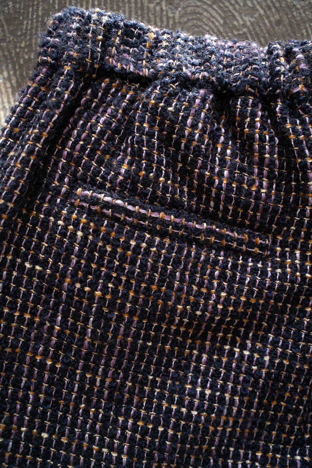 【ラスト1点】【24AW】Loop Tweed Tapered Pants/ループツイードテーパードパンツ(PURPLE)