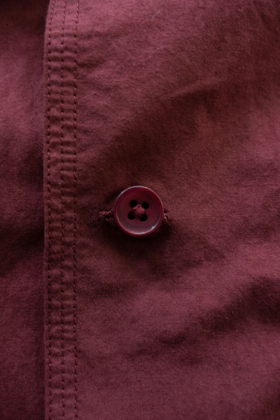 【ラスト1点】【25AW】ガーメントダイダンプシャツ(BORDEAUX)