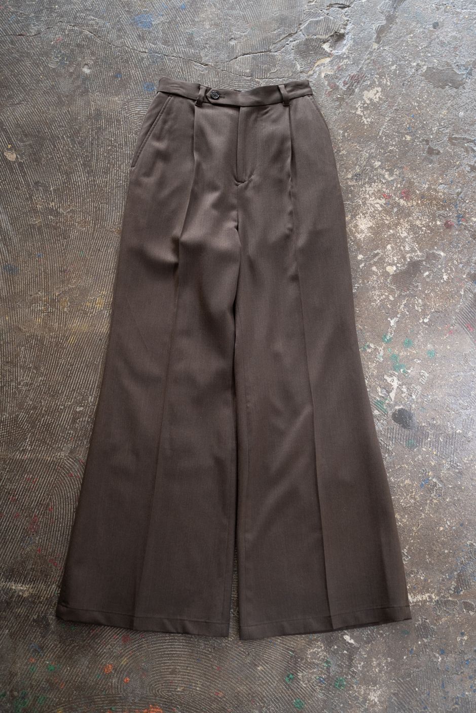 【26AW】Fluid Flare Pants/フルーイドフレアパンツ(BROWN)