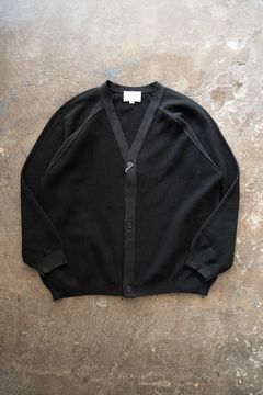 【ラスト1点】【25SS】綿×ポリエステル×リネン10Gカーディガン(BLACK)