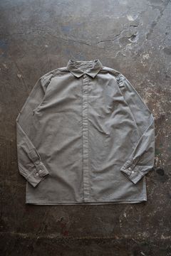 強撚OCブロードシャツ(松煙)