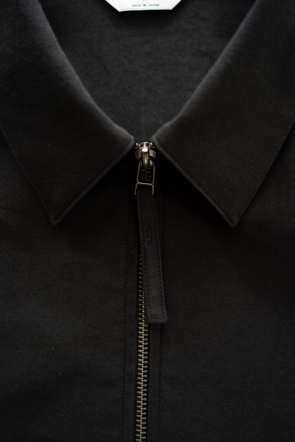 【26SS】コットンモールスキンジップブルゾン(INK BLACK)