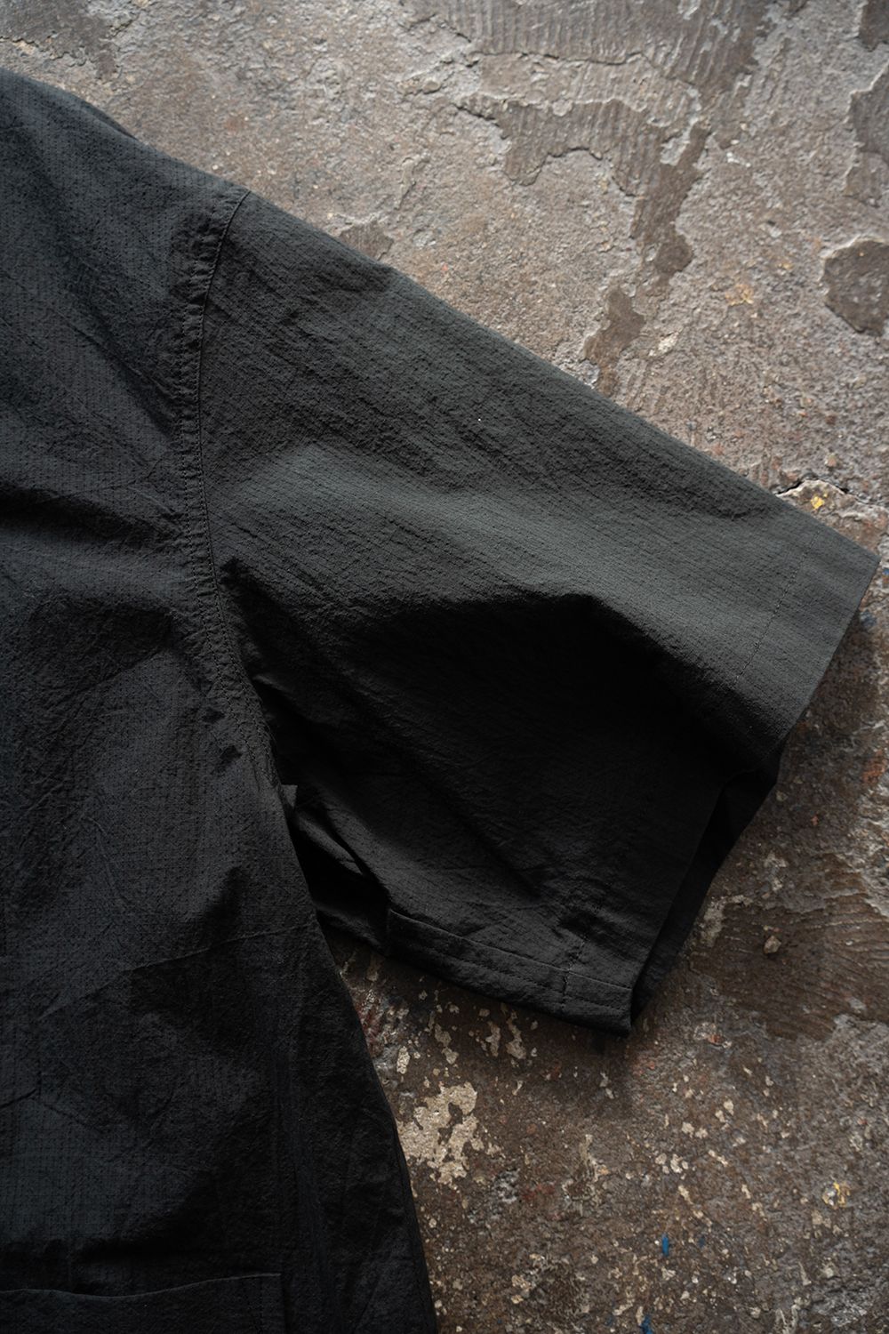 【26SS】Organic Cotton Ripstop Hybrid Shirt(BLACK)