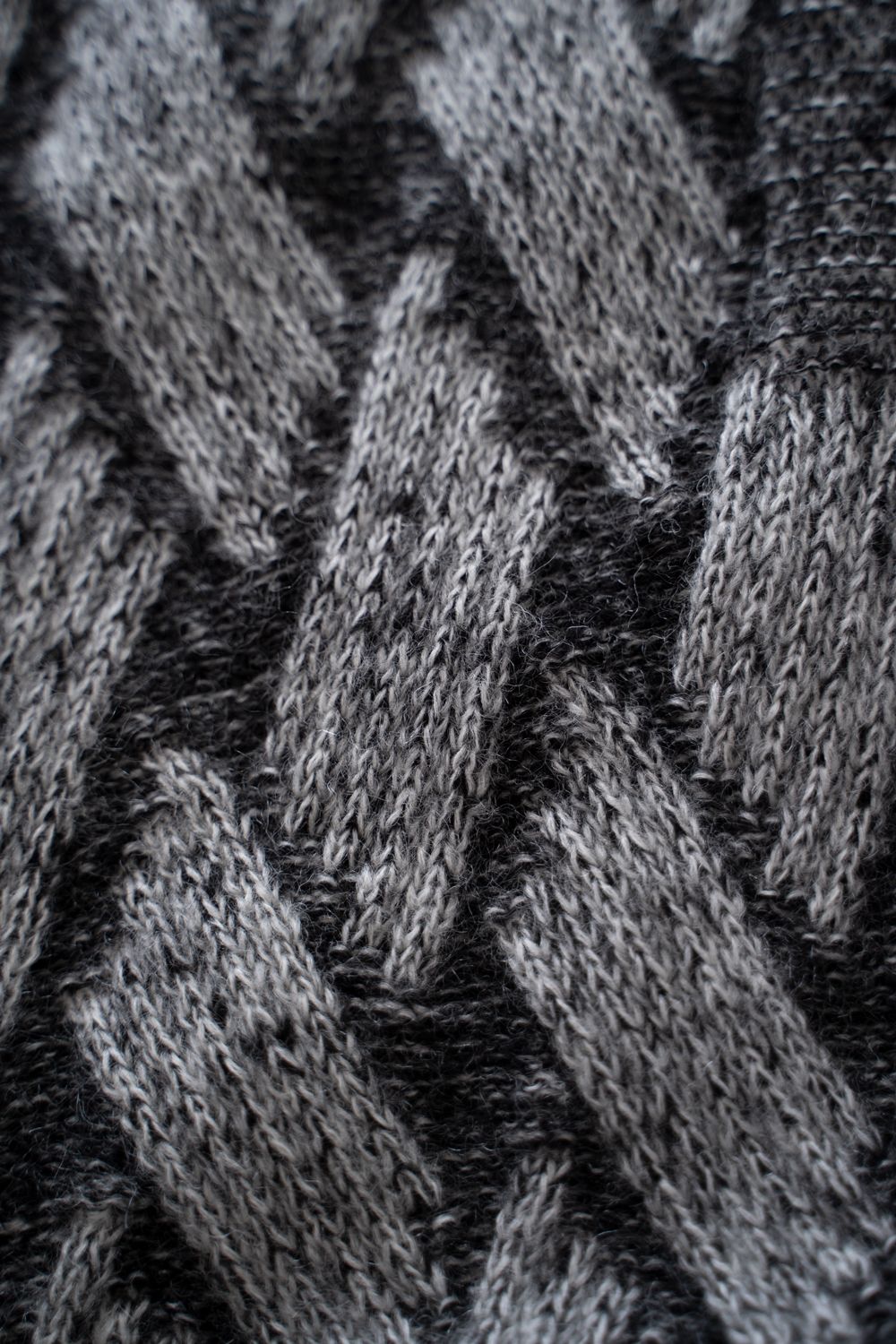 【26AW】Ochiba Mohair Cardigan(MIX GRAY)