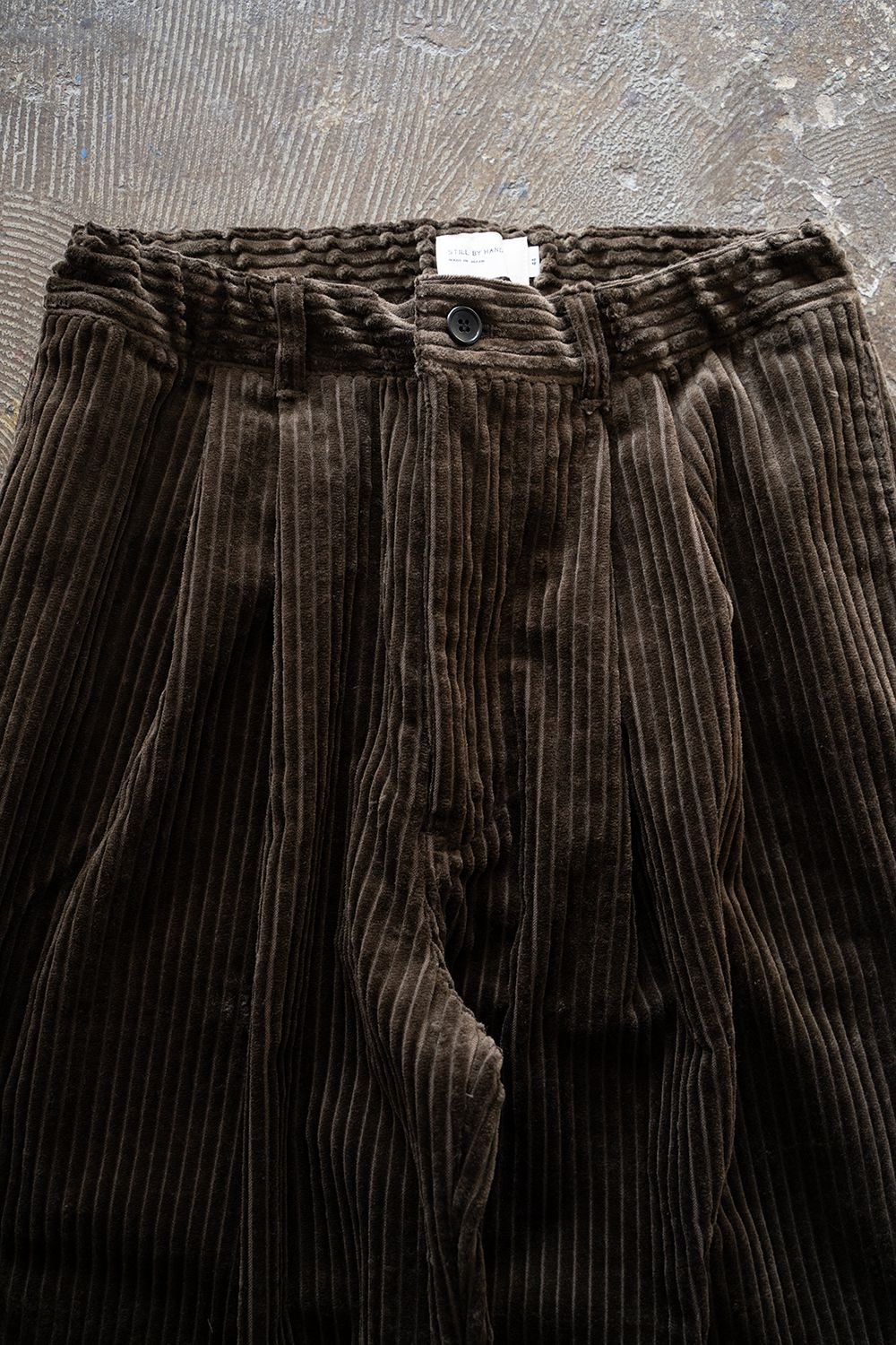 【25AW】3.5W太畝コーデュロイイージーパンツ(BROWN)