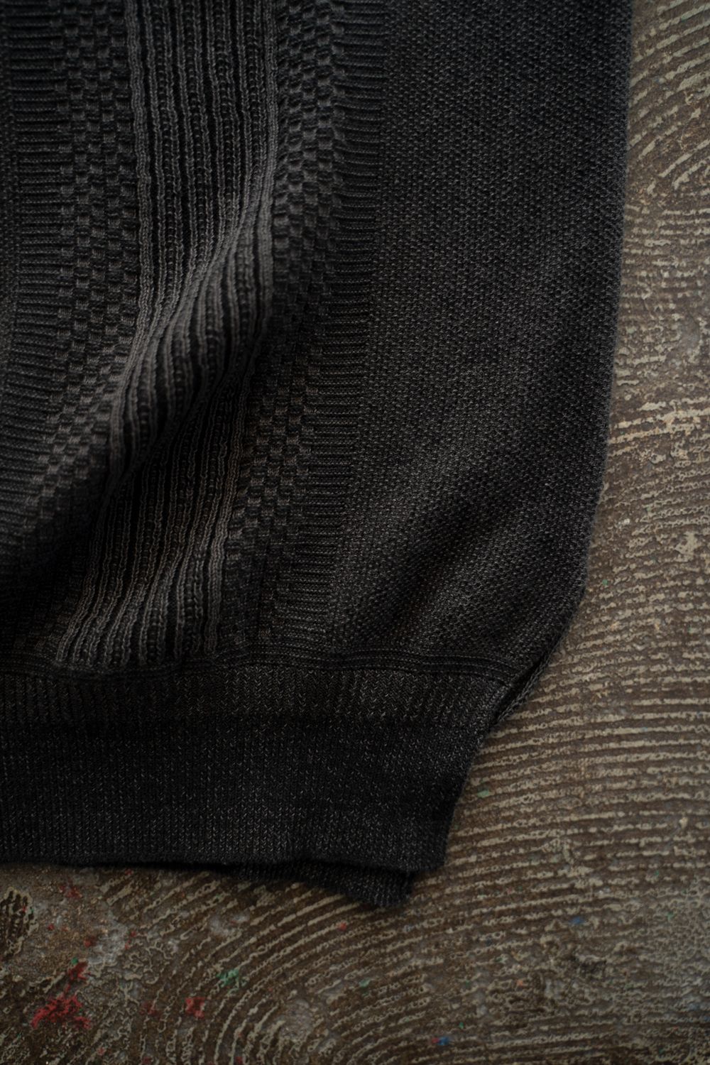 【26SS】Ryokufu Henley Knit(BLACK)
