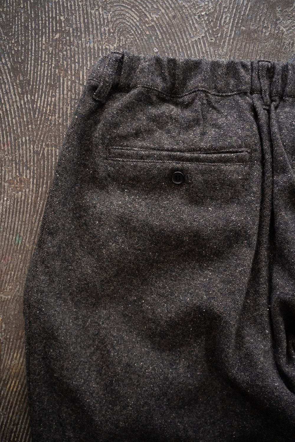 【25AW】5者混ネップツイードスラックス(BROWN)