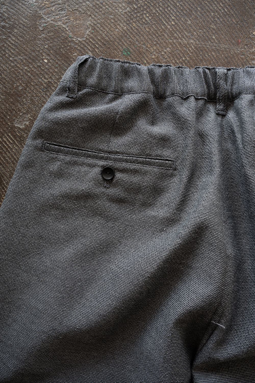 【26SS】ポリエステル×コットンタックイージーパンツ(GREY)