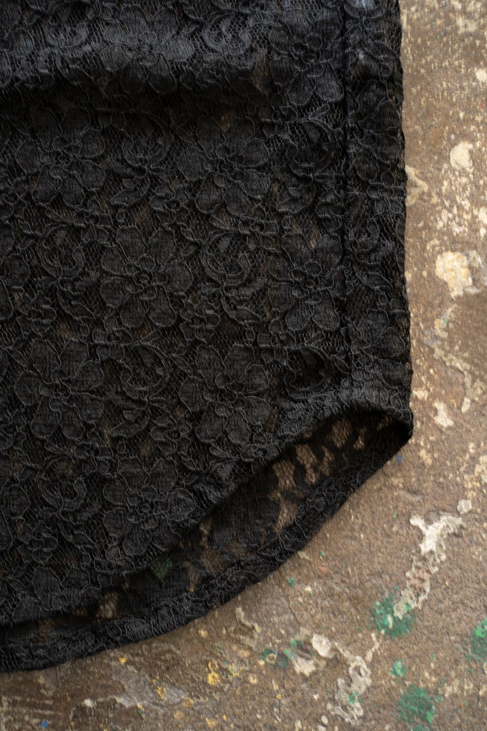 【25AW】Cord Lace L/S Shirt/コードレースロングスリーブシャツ(BLACK)