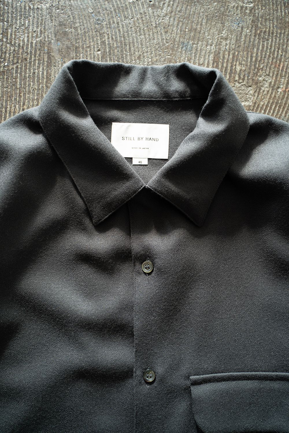 【ラスト1点】【25AW】ウールアムンゼンシャツ(CHARCOAL)
