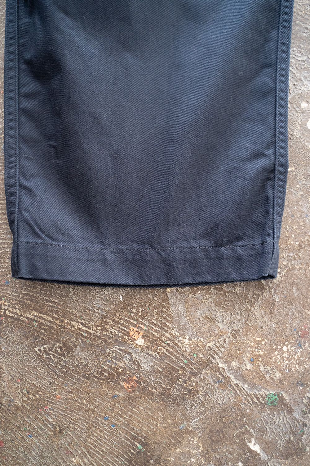 【ラスト1点】【23SS】コットンドリルワイドパンツ(NAVY)