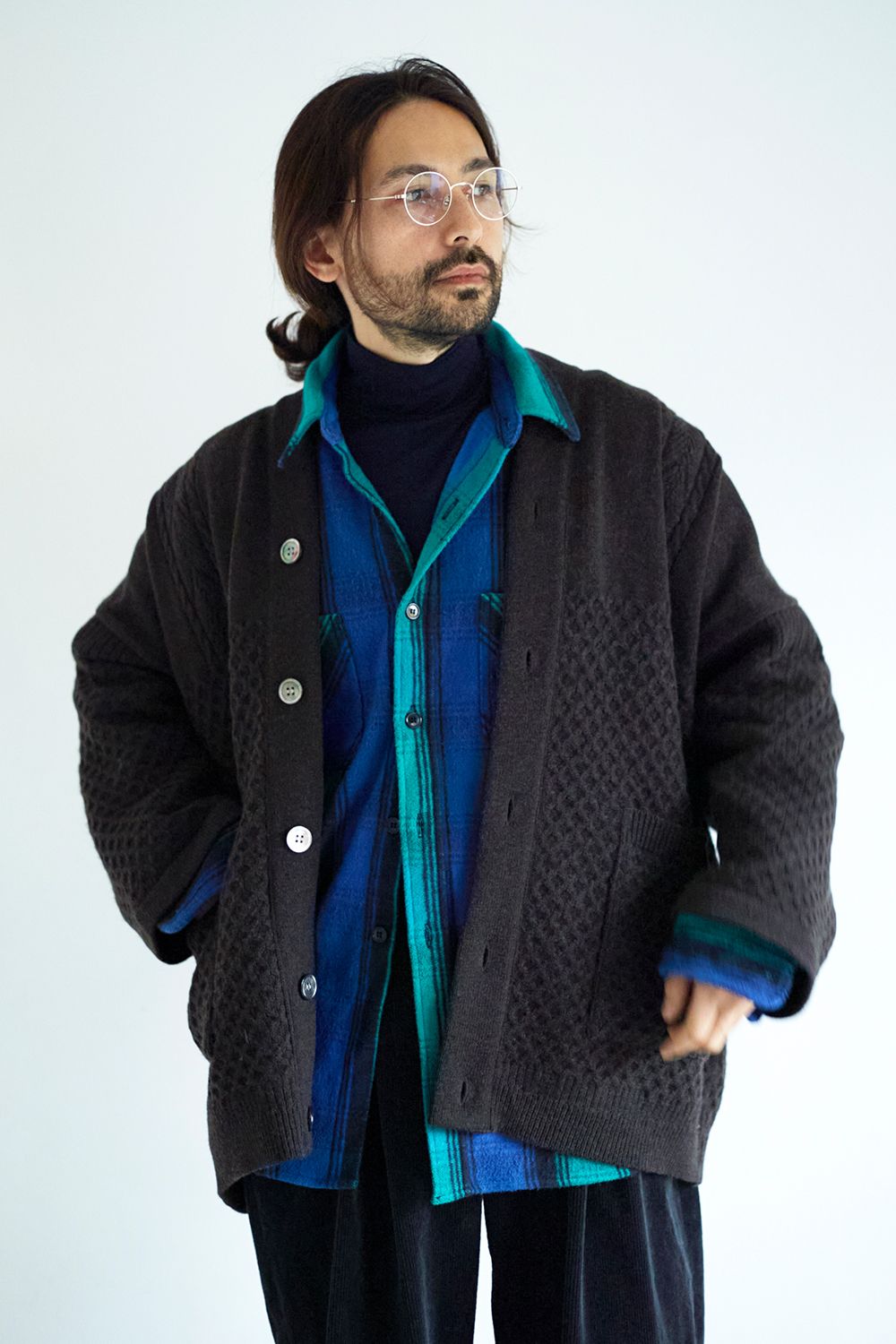 YASHIKI - 【ラスト1点】【22AW】Yukigumo Hanten Cardigan