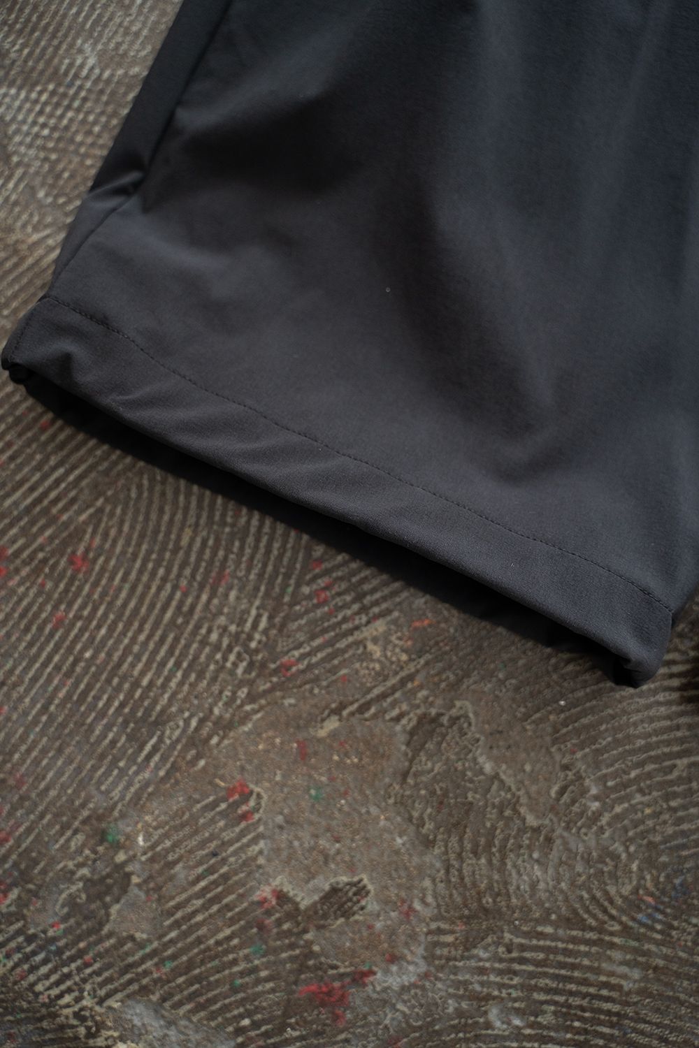 【25SS】1-Tack Nylon Trousers/1タックナイロントラウザーズ(BLACK)