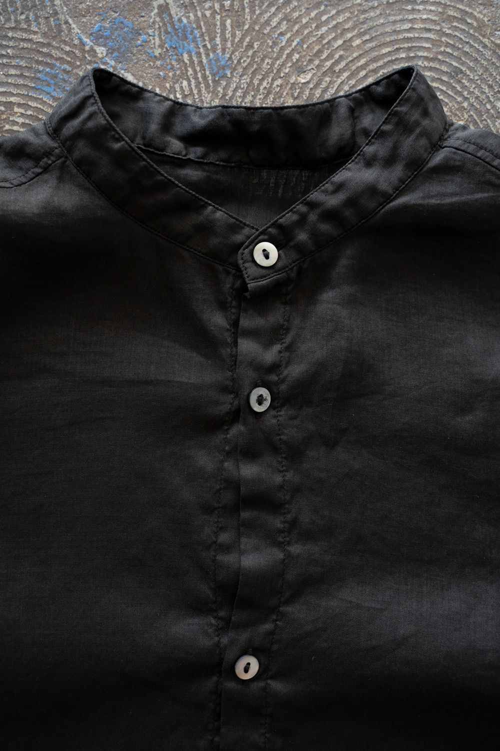 ラミーシルクシャツ(黒)