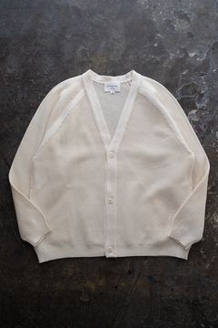 【ラスト1点】【24SS】擬麻コットン10Gカーディガン(ECRU)