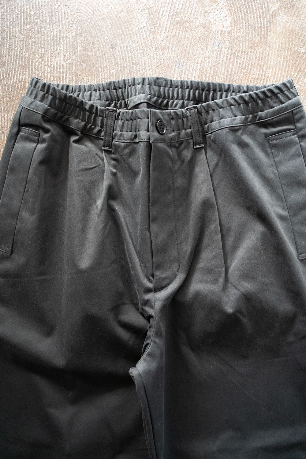 【ラスト1点】【22AW】ピーチ起毛イージーパンツ(BLACK NAVY)