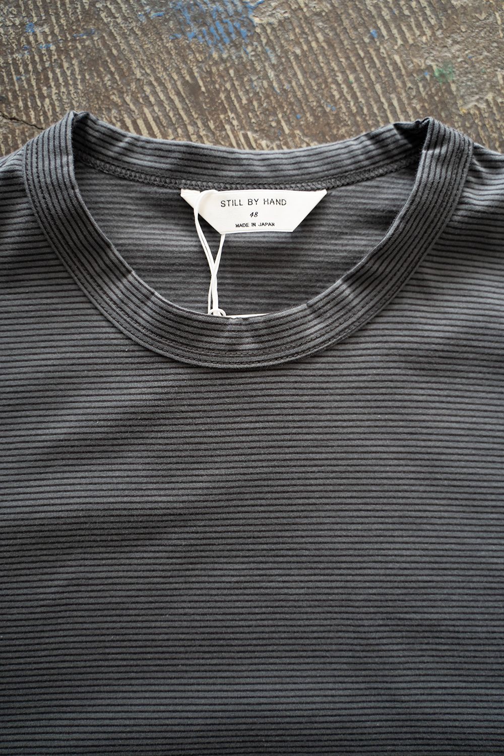 【ラスト1点】【25SS】ボーダーTシャツ(GRAY×NAVY)