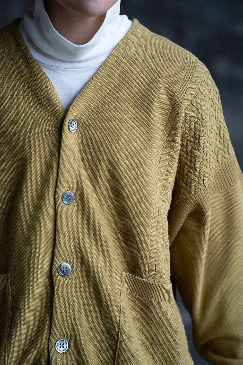 YASHIKI - 【23SS】Hanaikada Cardigan(CITRON YELLOW) | Salty