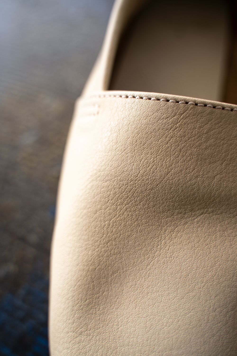 【ラスト1点】【22SS】ノンクロムレザースリッポン(CREAM)
