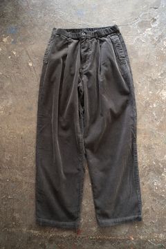 【ラスト1点】【24AW】太畝コーデュロイイージーパンツ(BROWN CHARCOAL)