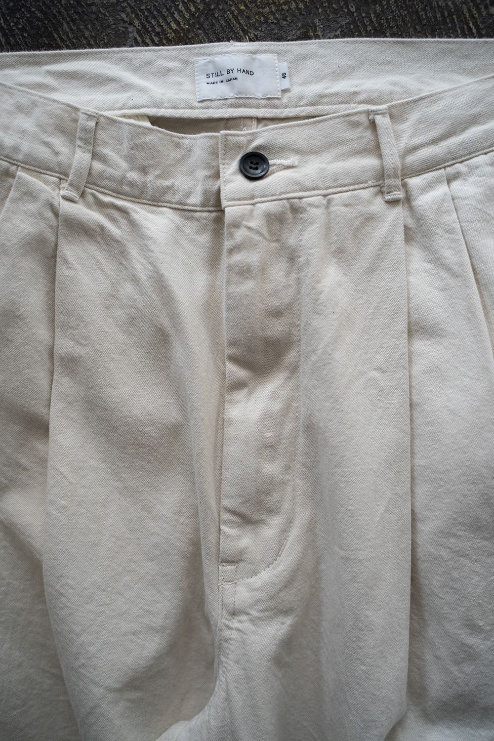 【ラスト1点】【25SS】2タック10ozデニムパンツ(ECRU)
