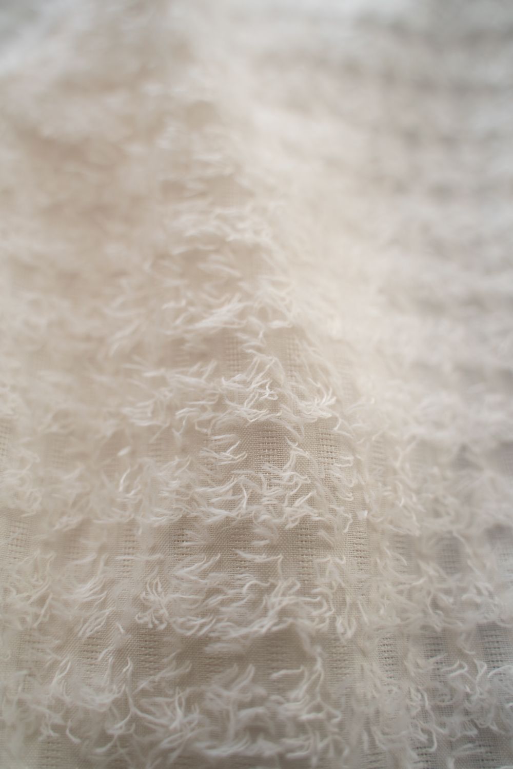 【ラスト1点】【25AW】Fuzzy Sheer L/S Shirt/ファジーシアーロングスリーブシャツ(WHITE)