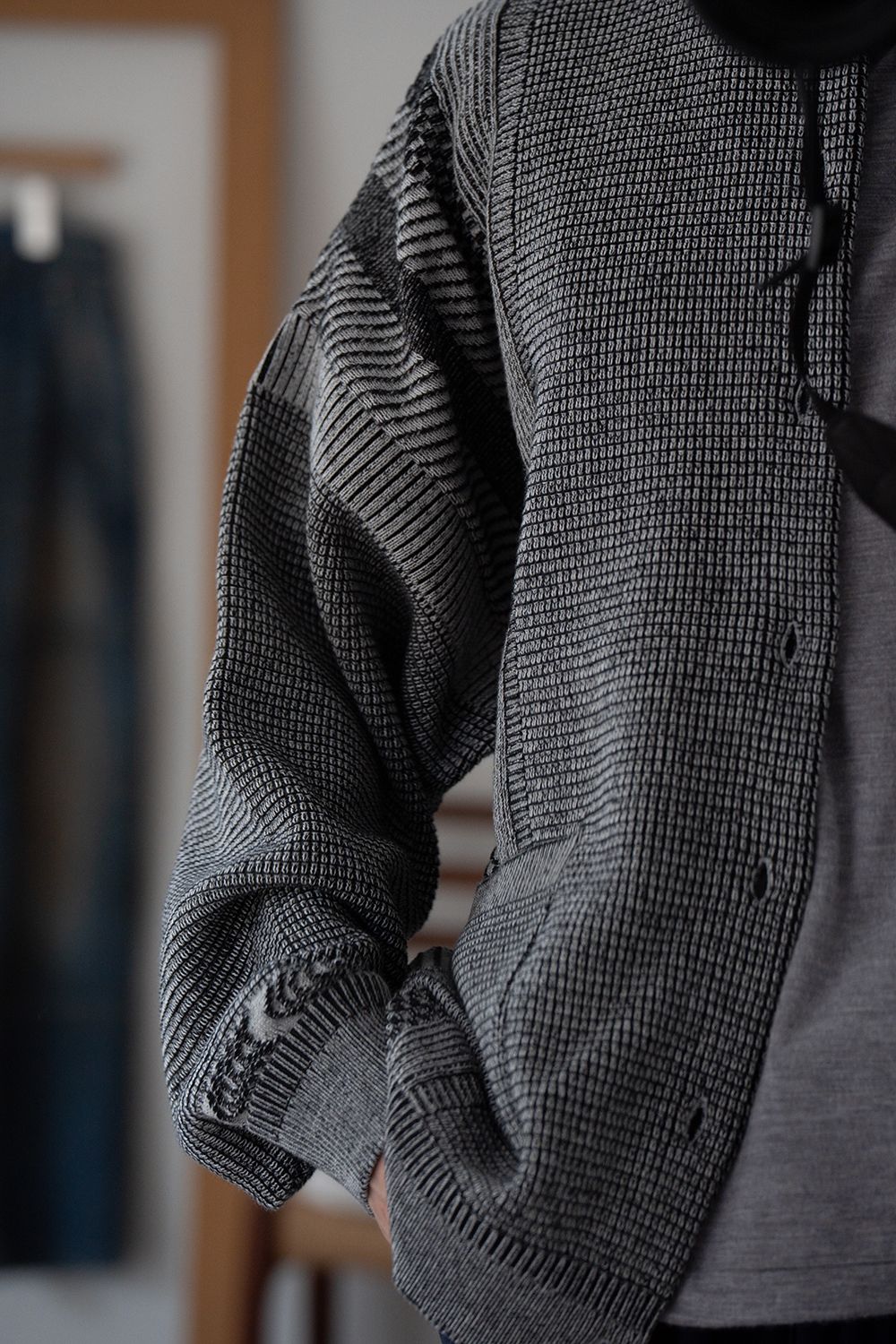 【26AW】Shinryo Cardigan(MIX GRAY)