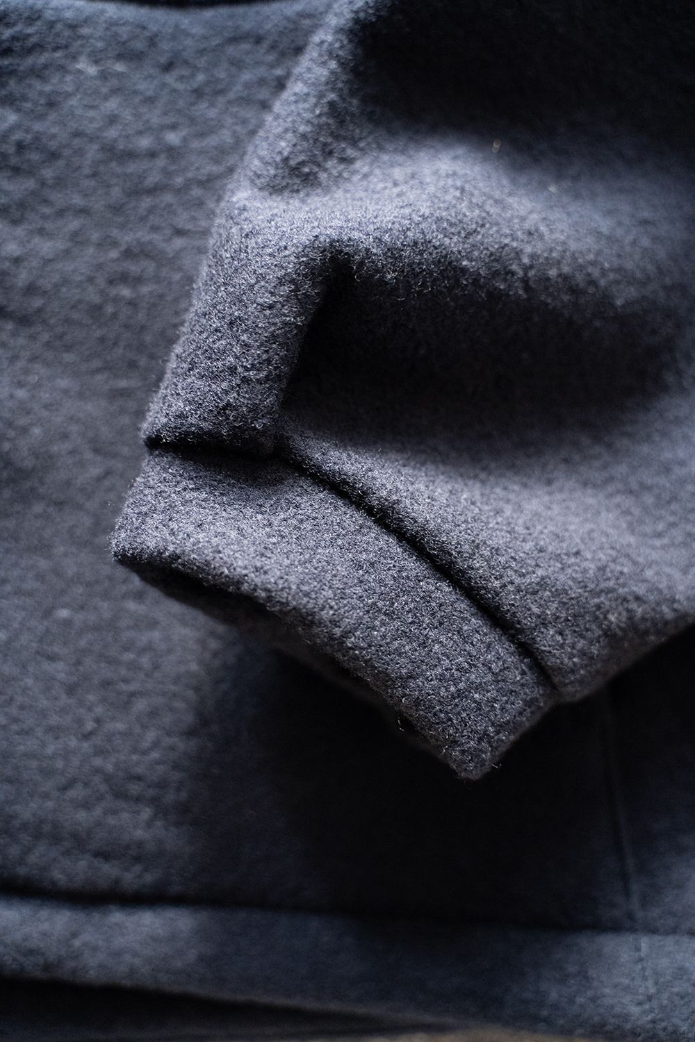 【ラスト1点】【22AW】ウールパイルブルゾン(BLACK NAVY)