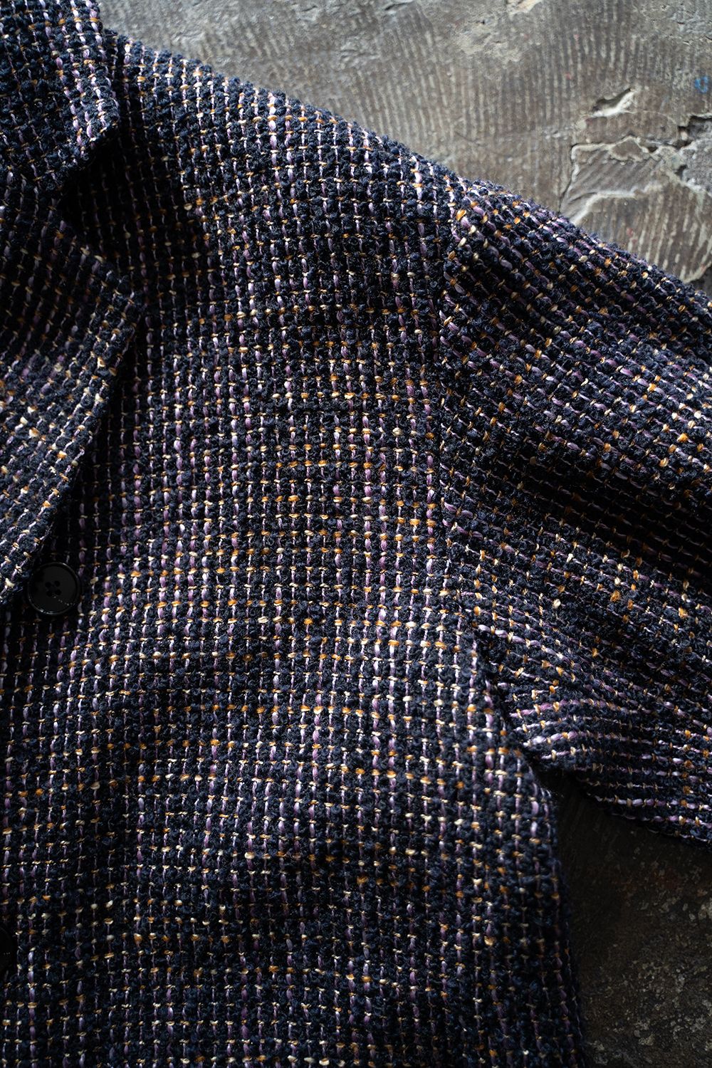 【ラスト1点】【24AW】Loop Tweed Extreme Over Coat/ループツイードエクストリームオーバーコート(PURPLE)