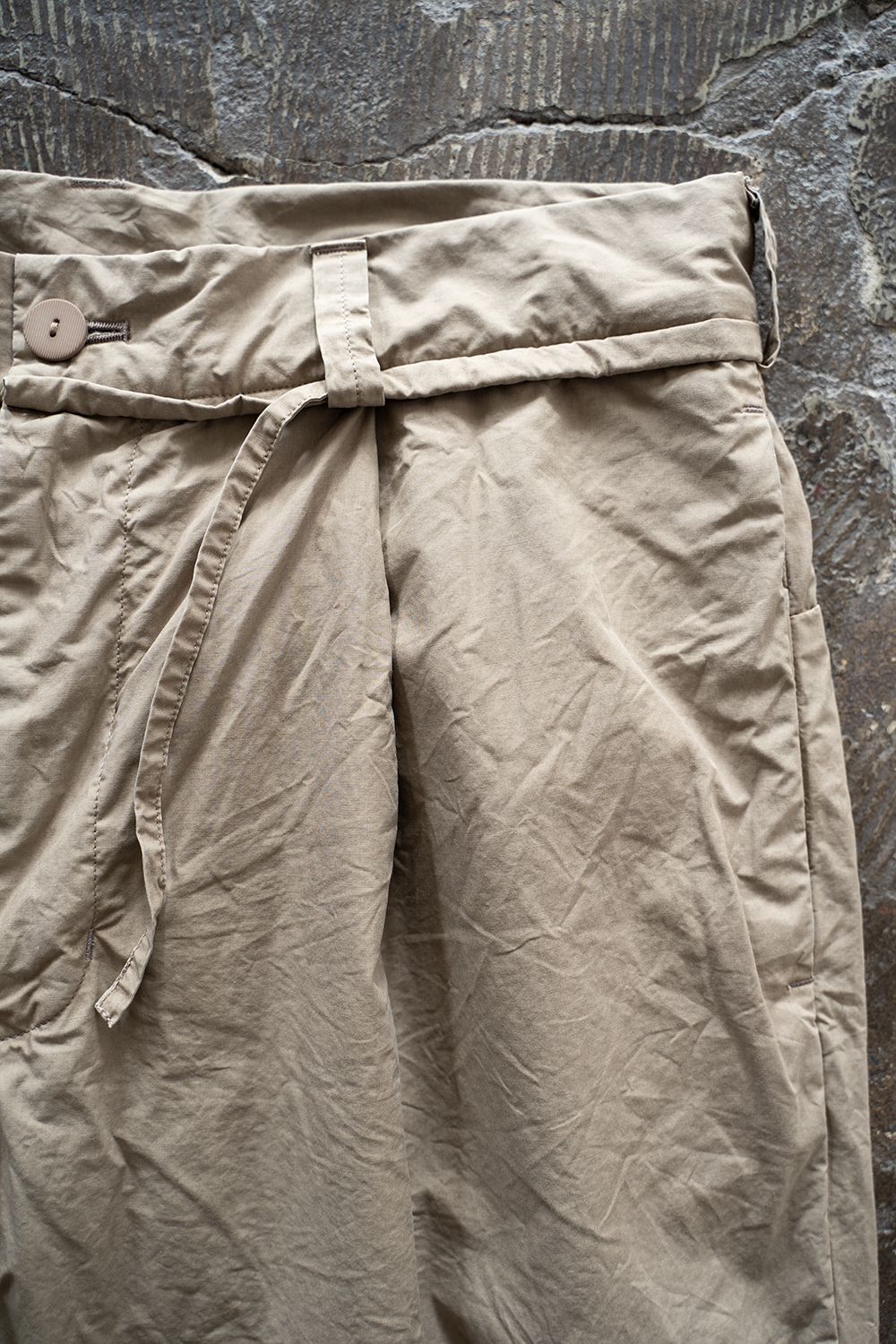 【ラスト1点】【22SS】Back Seam Garment Dyed Pants(KHAKI)