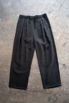 【ラスト1点】【22SS】French Linen Easy Pants/フレンチリネンイージーパンツ(BLACK)