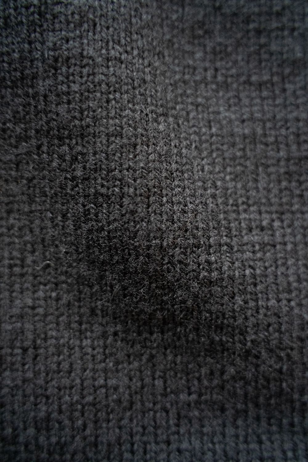 【ラスト1点】【23AW】7Gスキッパーポロニット(CHARCOAL)