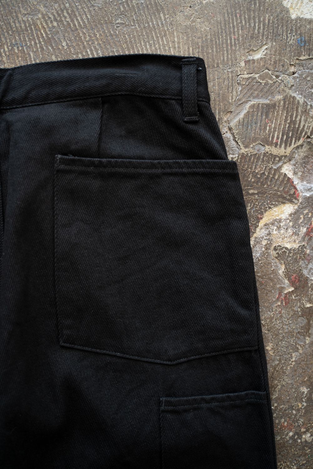 【25AW】12ozデニムワンタックパンツ(BLACK)