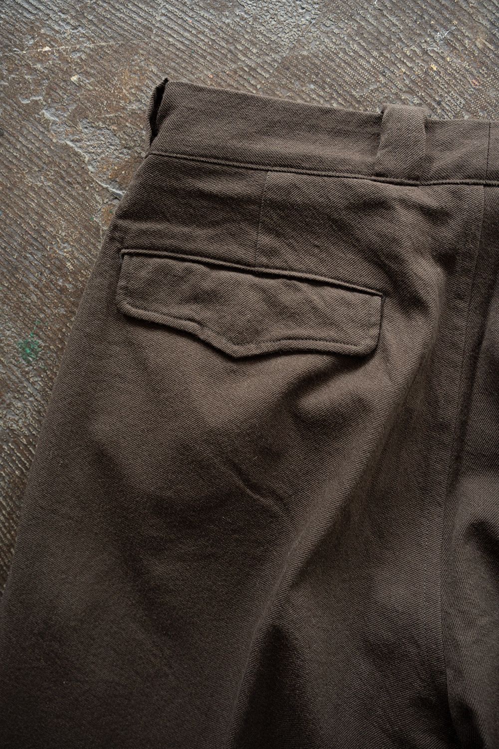 【26AW】Wool Cotton Military Pants(BROWN)
