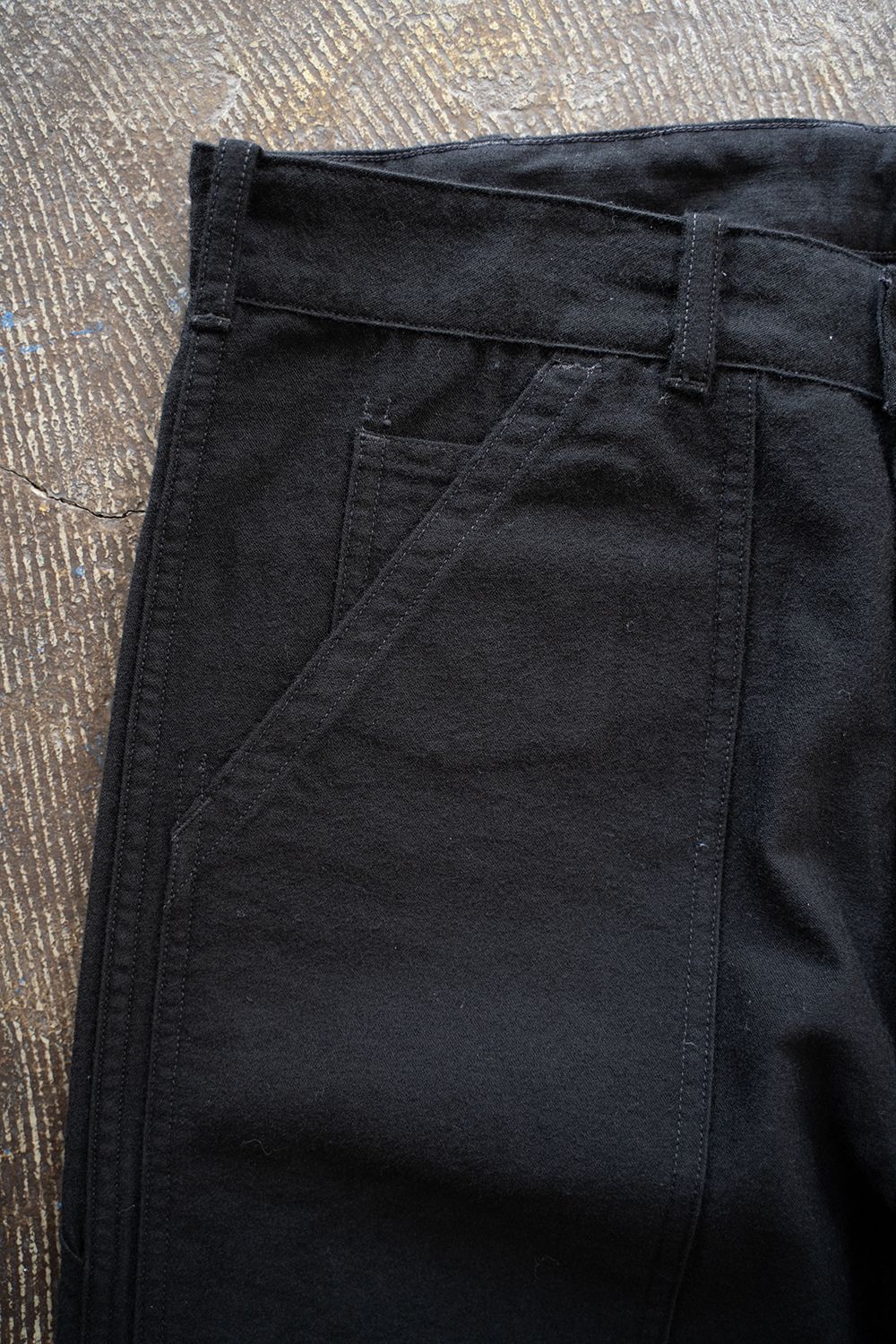 【25AW】Wool Cotton Work Pants(BLACK)