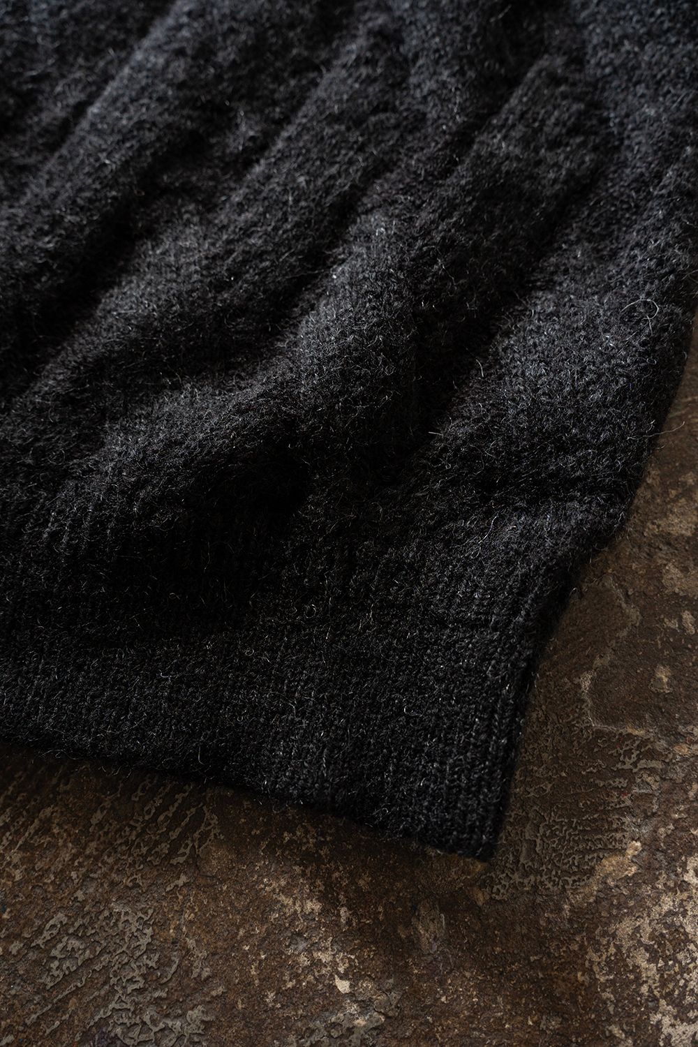 【26AW】Ochiba Mohair Knit(BLACK)