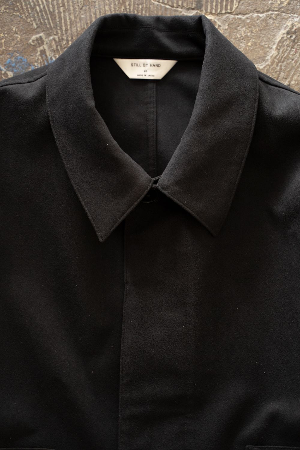 【26AW】フェイクスウェードブルゾン(INK BLACK)