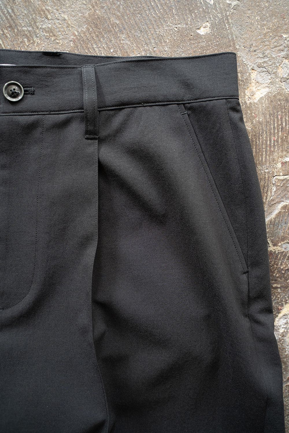 【ラスト1点】【25SS】1-Tack Baggy Slacks/1タックバギースラックス(BLACK)