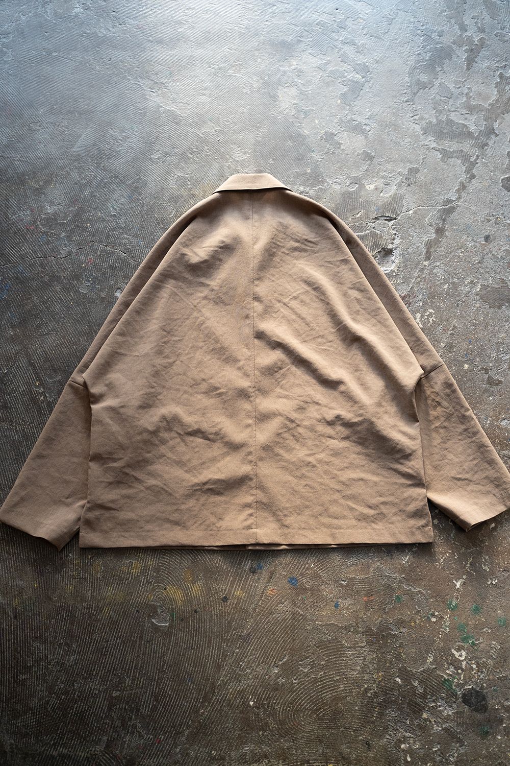 【ラスト1点】【23SS】強撚ポリエステルドルマンジャケット(LIGHT BROWN)