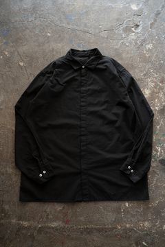 強撚OCブロードシャツ(黒)