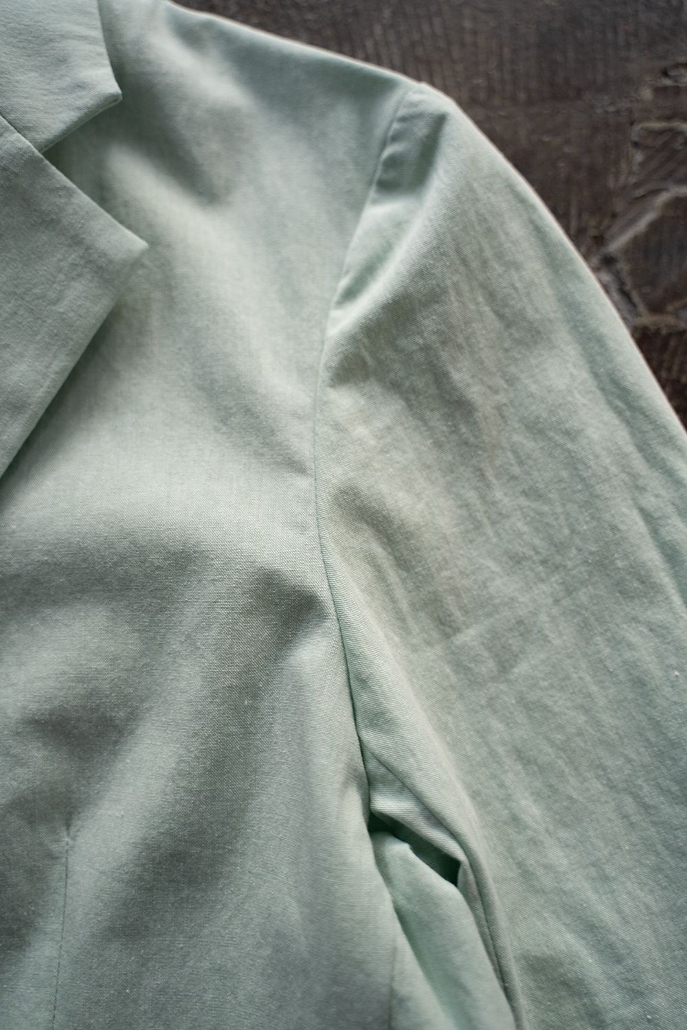 【ラスト1点】【23SS】T/C Chambray 2B Jacket/ポリエステルコットンシャンブレー2Bジャケット(GREEN)