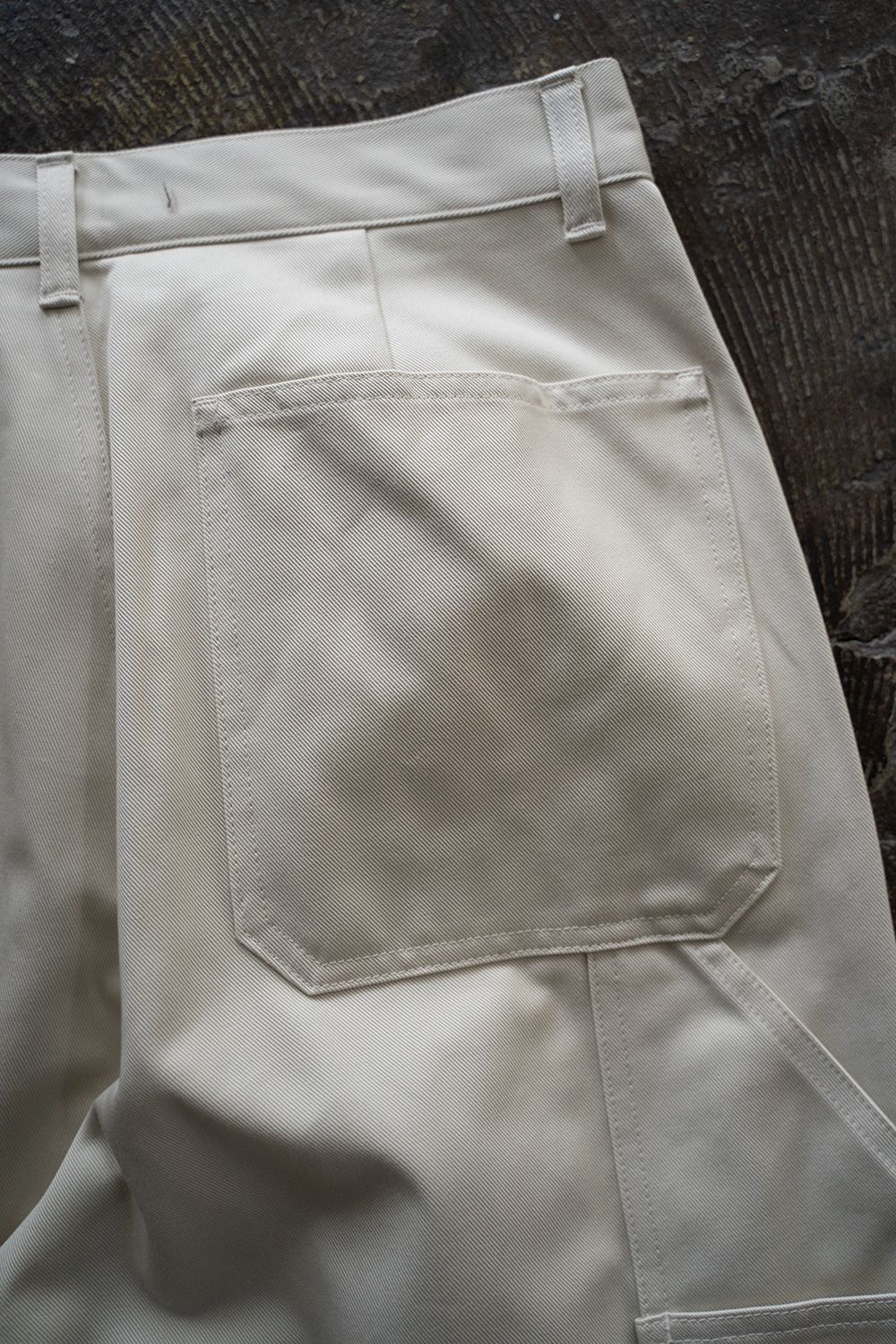 【ラスト1点】【25SS】コットンツイルワイドペインターパンツ(ECRU)