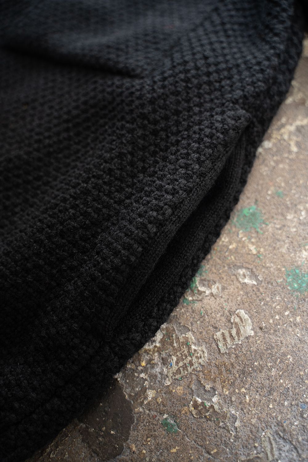 【25AW】5Gニットジップブルゾン(BLACK)