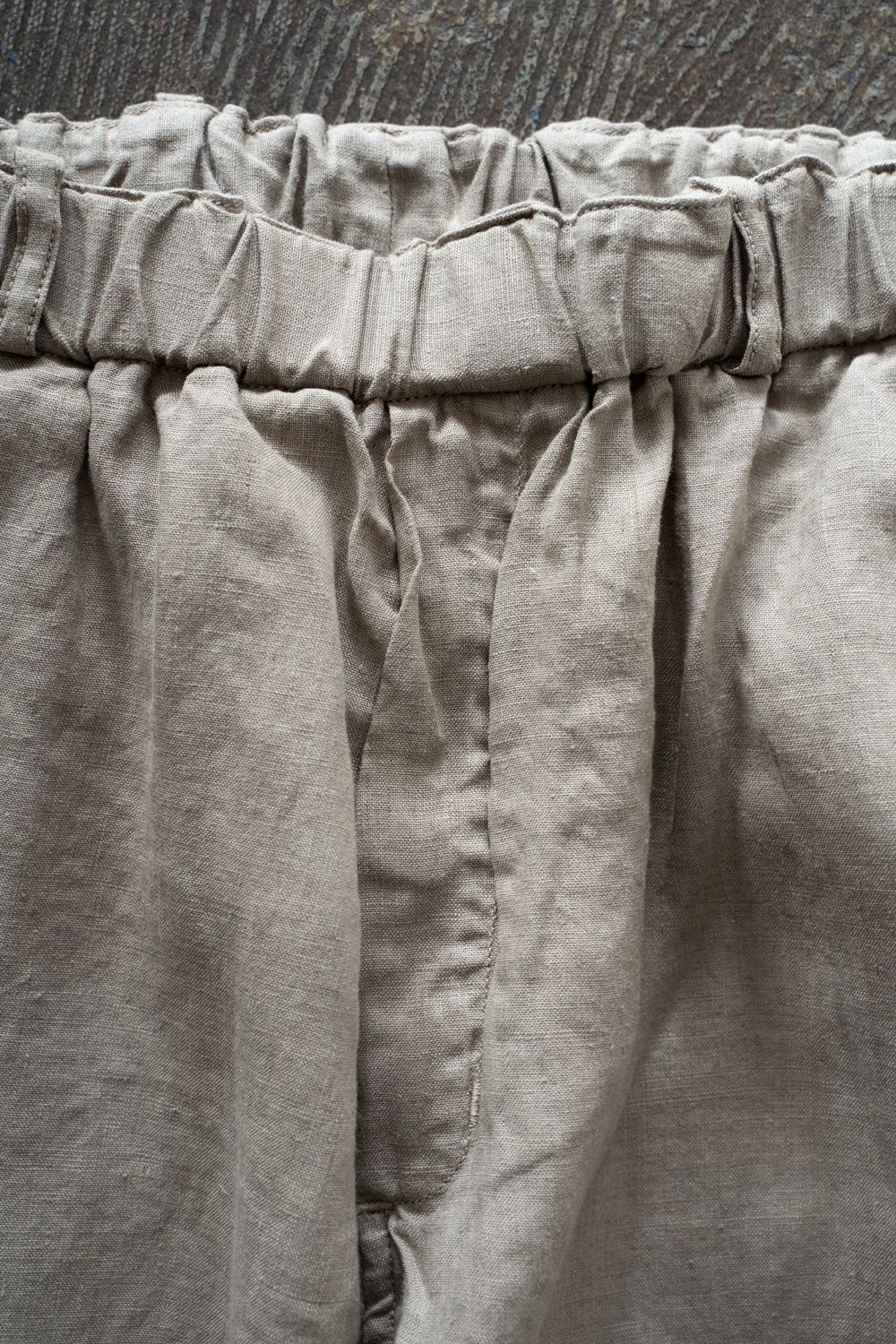 大麻ワイドパンツ(珈琲)